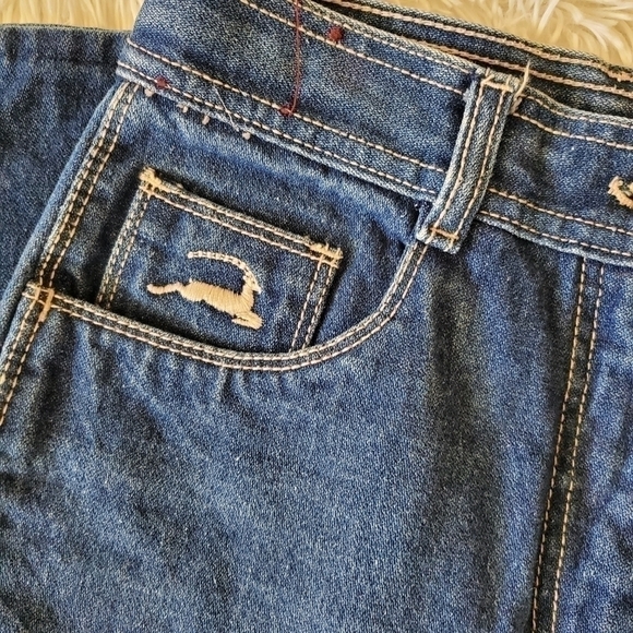 Vintage super high waist straight leg FAST jeans 4/6 - Picture 4 of 8